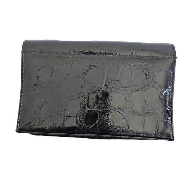 Palomo Picasso clutch/purse black, potent leather snap closure. Never used. New - Picture 2 of 8